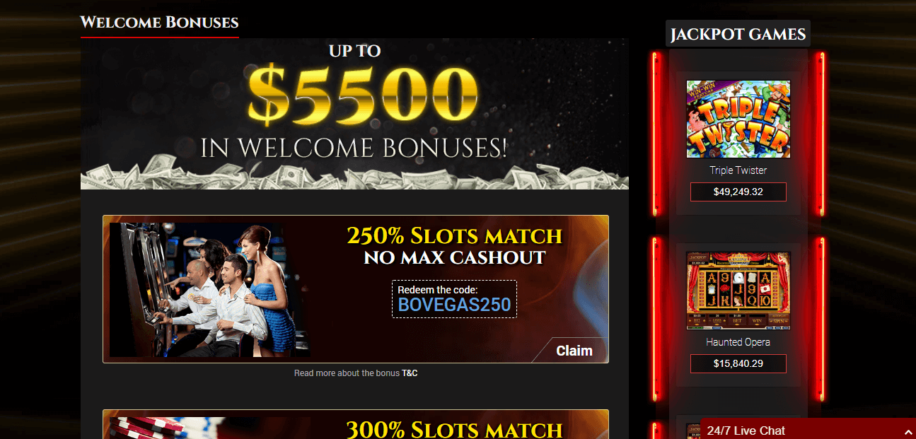 Bovegas casino $100 no deposit bonus codes 2019